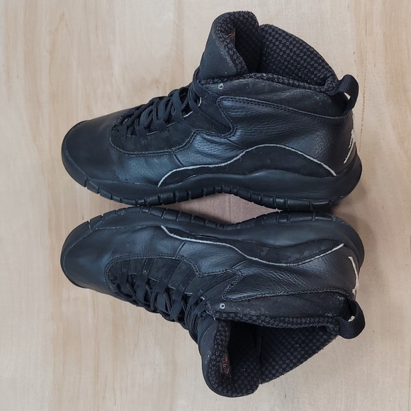 Nike Air Jordan 10 Retro GS Black Suede/Leather Vintage Sneakers 050406 - Picture 7 of 10